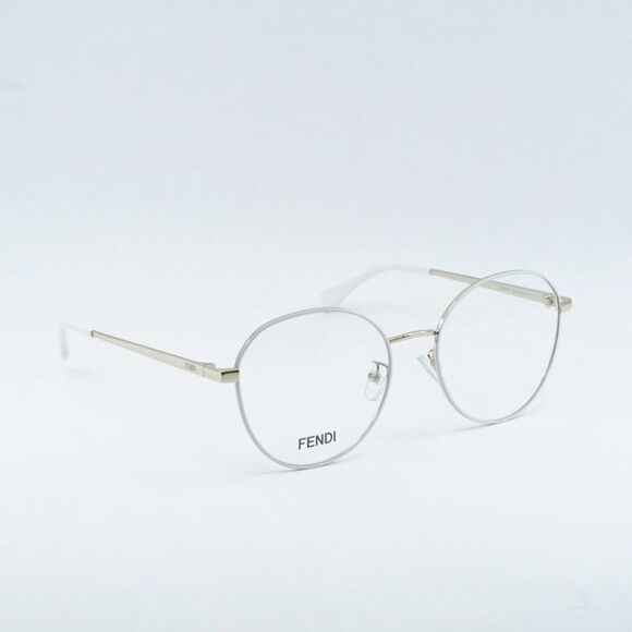 Fendi FE50008U 033 Eyeglasses Light Gold 54mm Round Frame - Picture 5 of 11